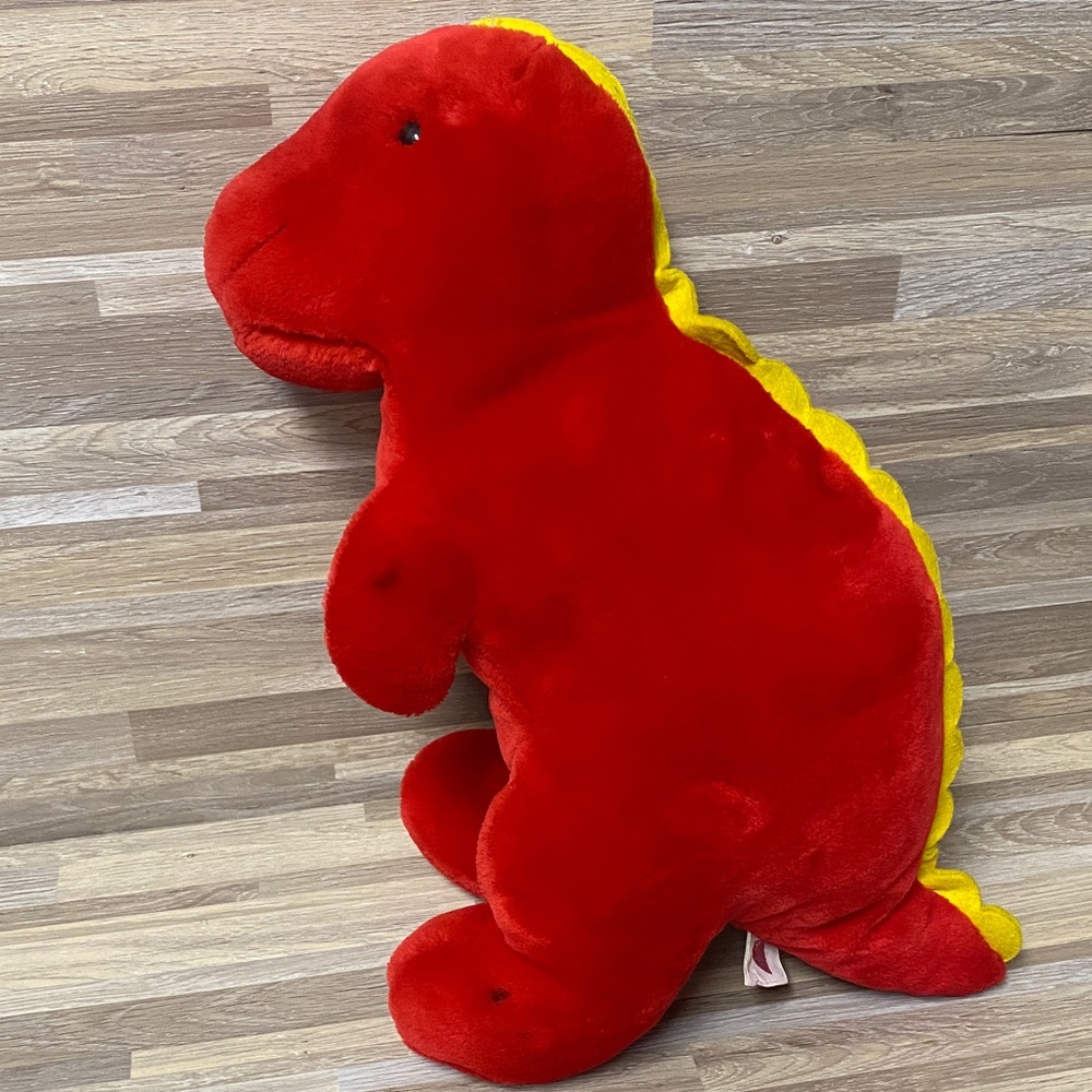 Dakin T. rex Red Plush Dinosaur vintage 90s toy
